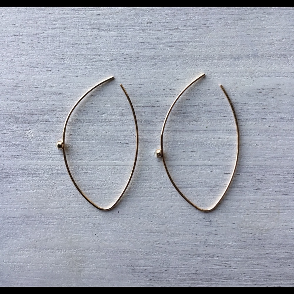 Hoop Like Oval Earrings